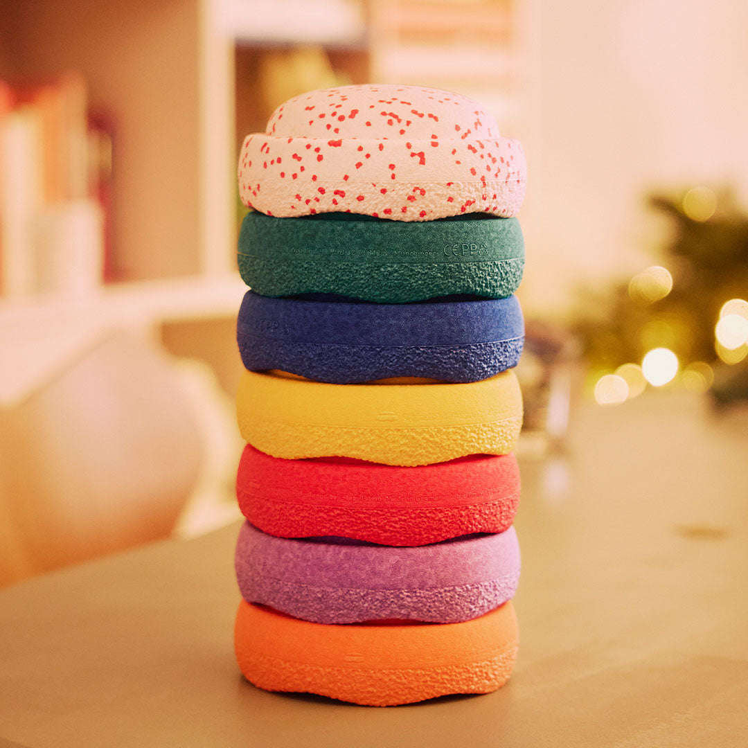 201622 - stapelstein christmas special original MINI rainbow classic - blush -  6 + 1 gratis | 2