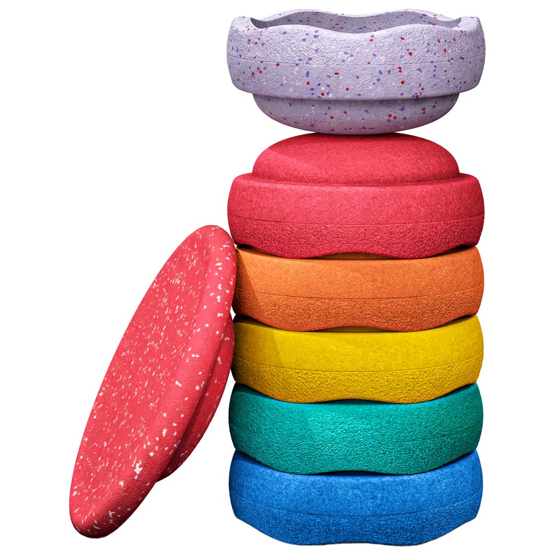 stapelstein rainbow met balance board - winter special - classic | 201623 | 