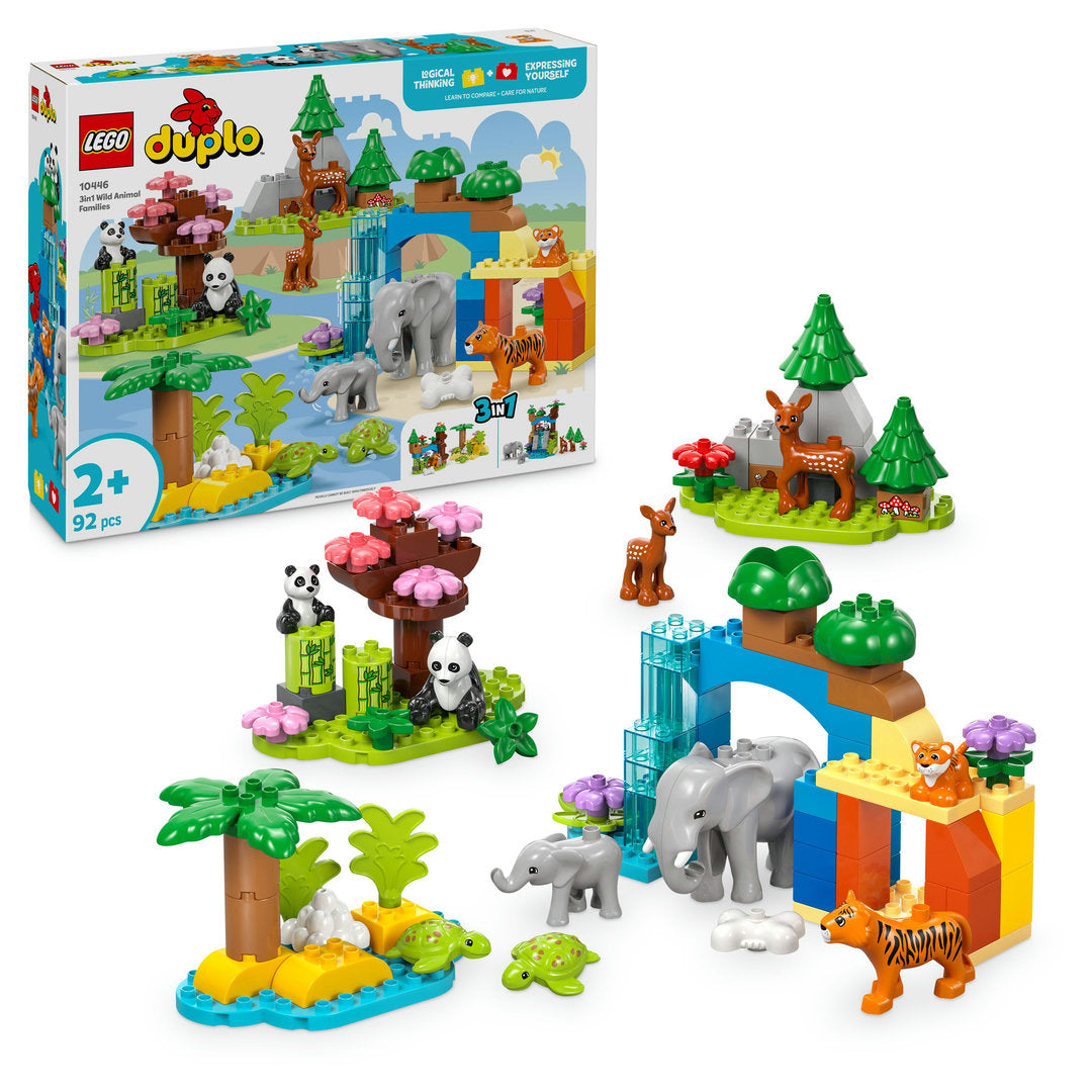 LEGO DUPLO stad 3-in-1 families van wilde dieren