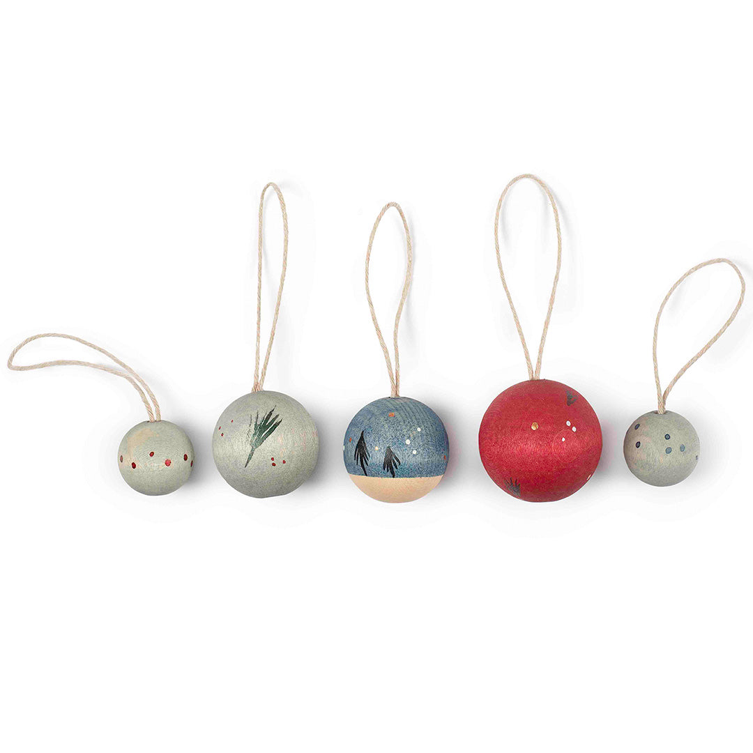 25-281 | grapat kersthangers wish balls - 5st | 1