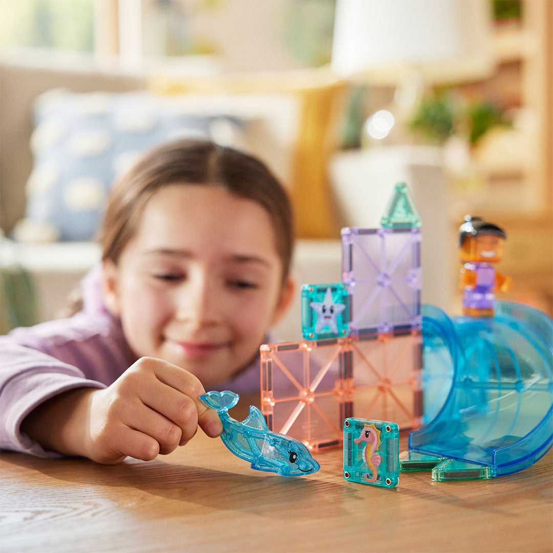magna-tiles magnetische tegels dolphin bay - 13st | 262013DB | 3