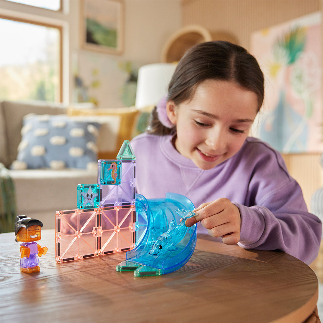 magna-tiles magnetische tegels dolphin bay - 13st | 262013DB | 2