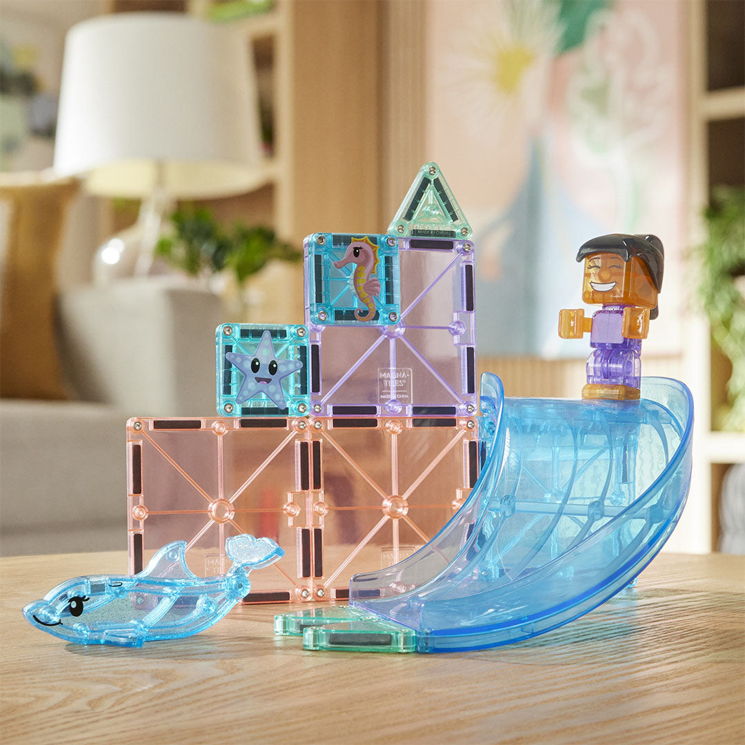 magna-tiles magnetische tegels dolphin bay - 13st | 262013DB | 6