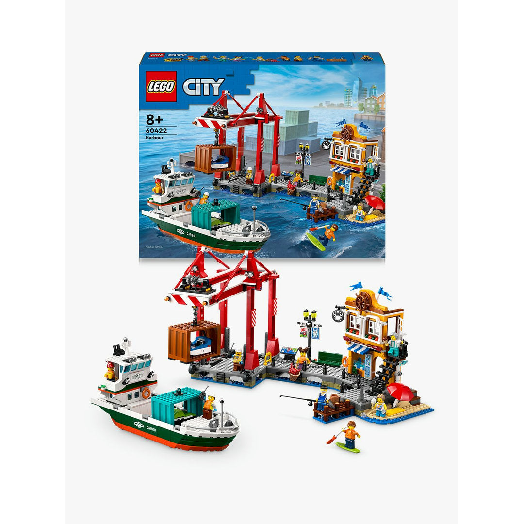 LEGO city haven met vrachtschip