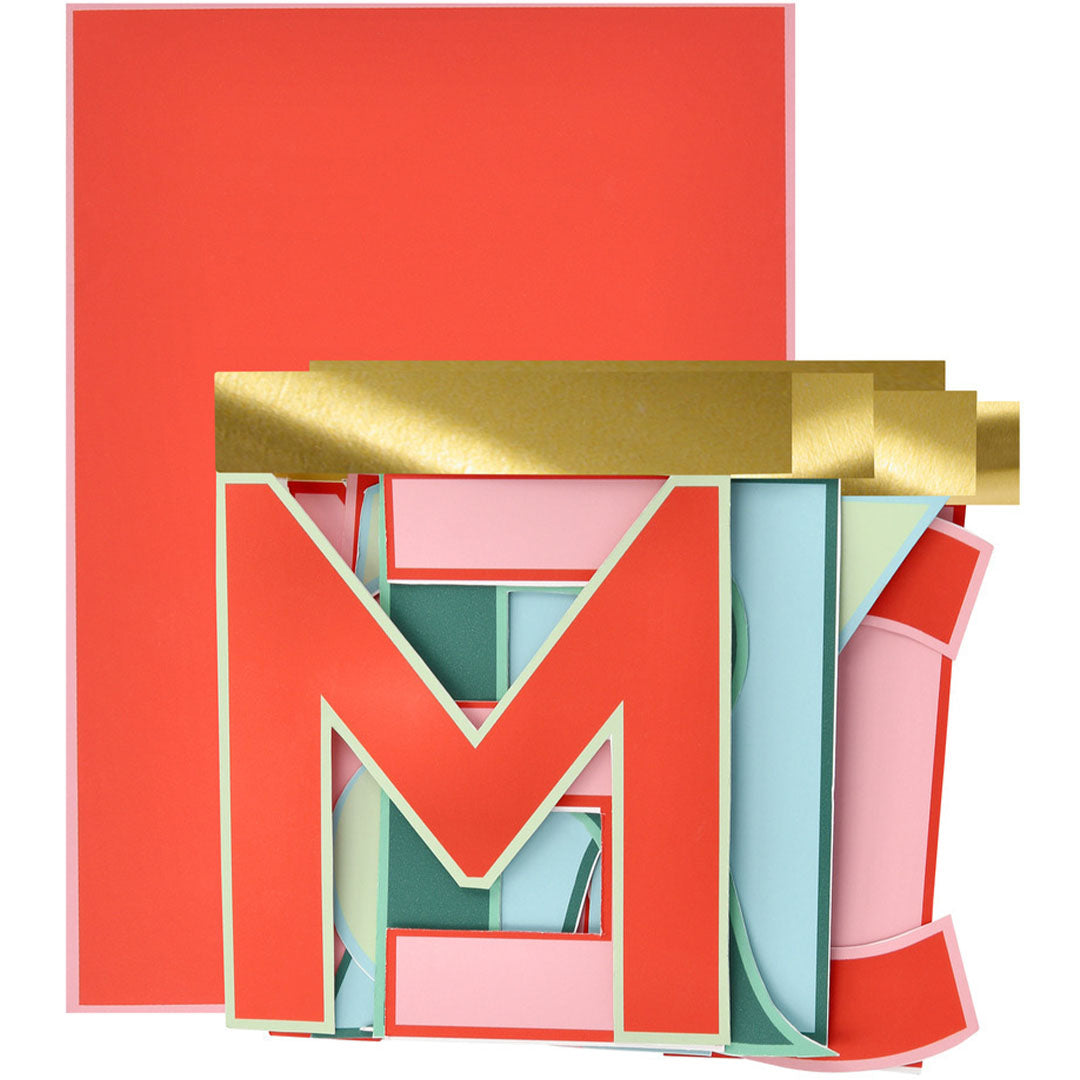 meri meri uitvouwbare kaart merry christmas | 293541 | 2