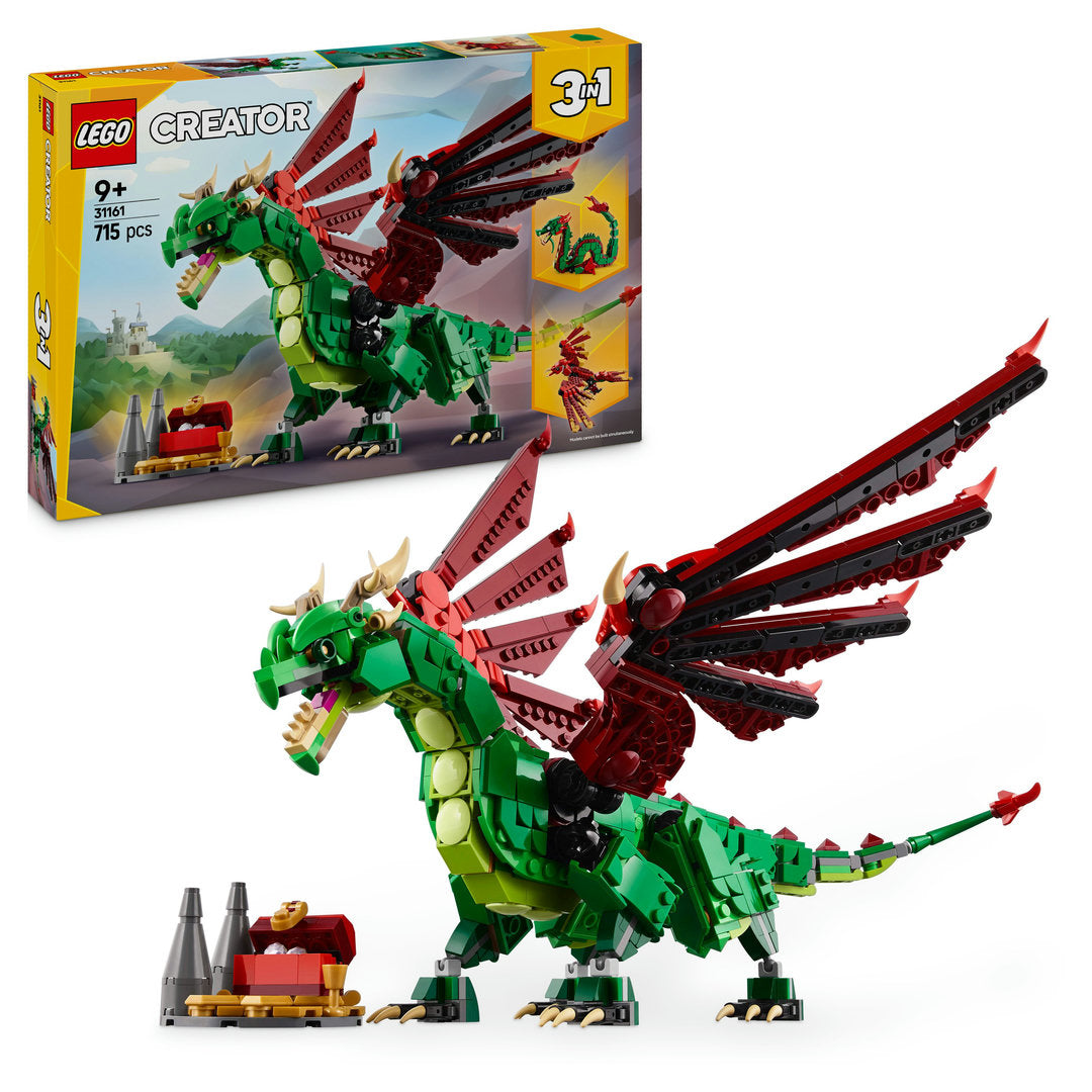 LEGO creator 3-in-1 middeleeuwse draak set