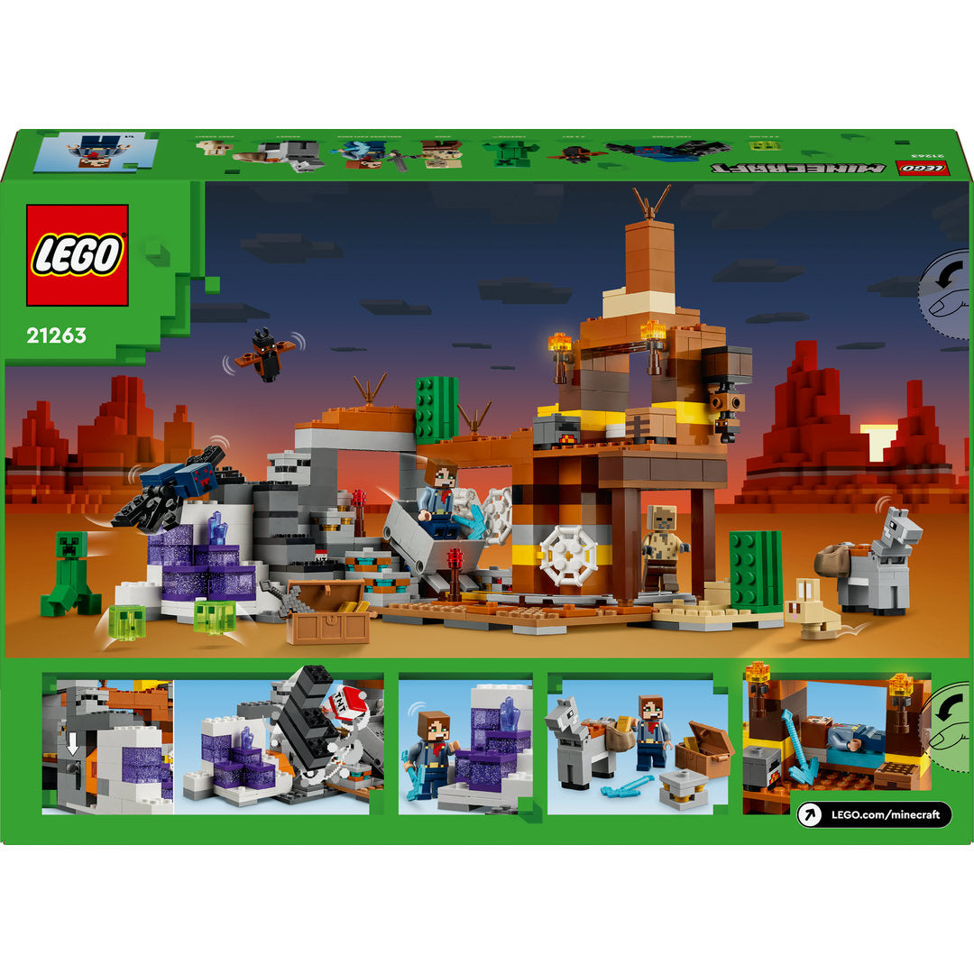 LEGO minecraft de woestenijmijnschacht