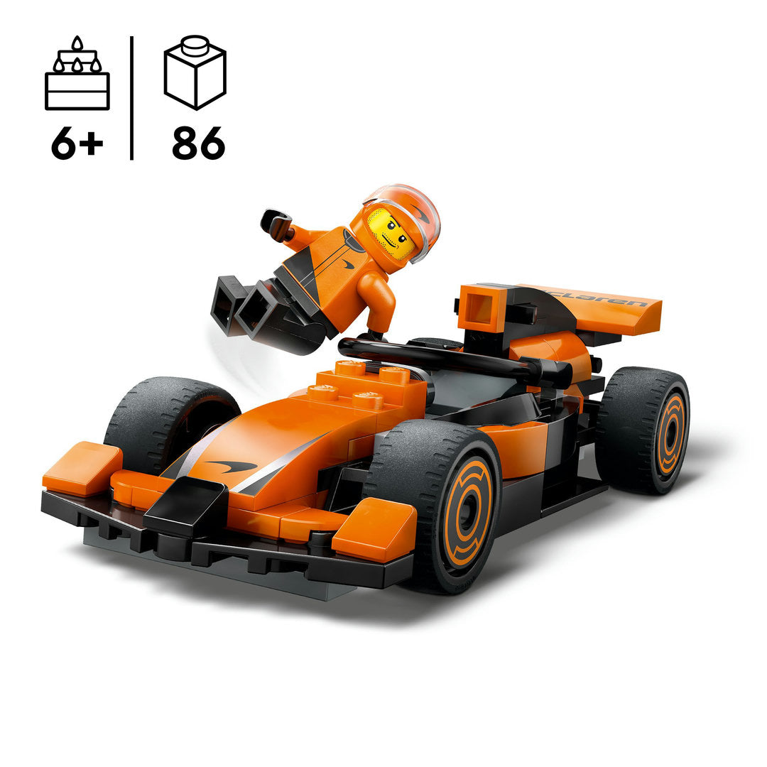 LEGO city f1 coureur met mclaren racewagen miniset