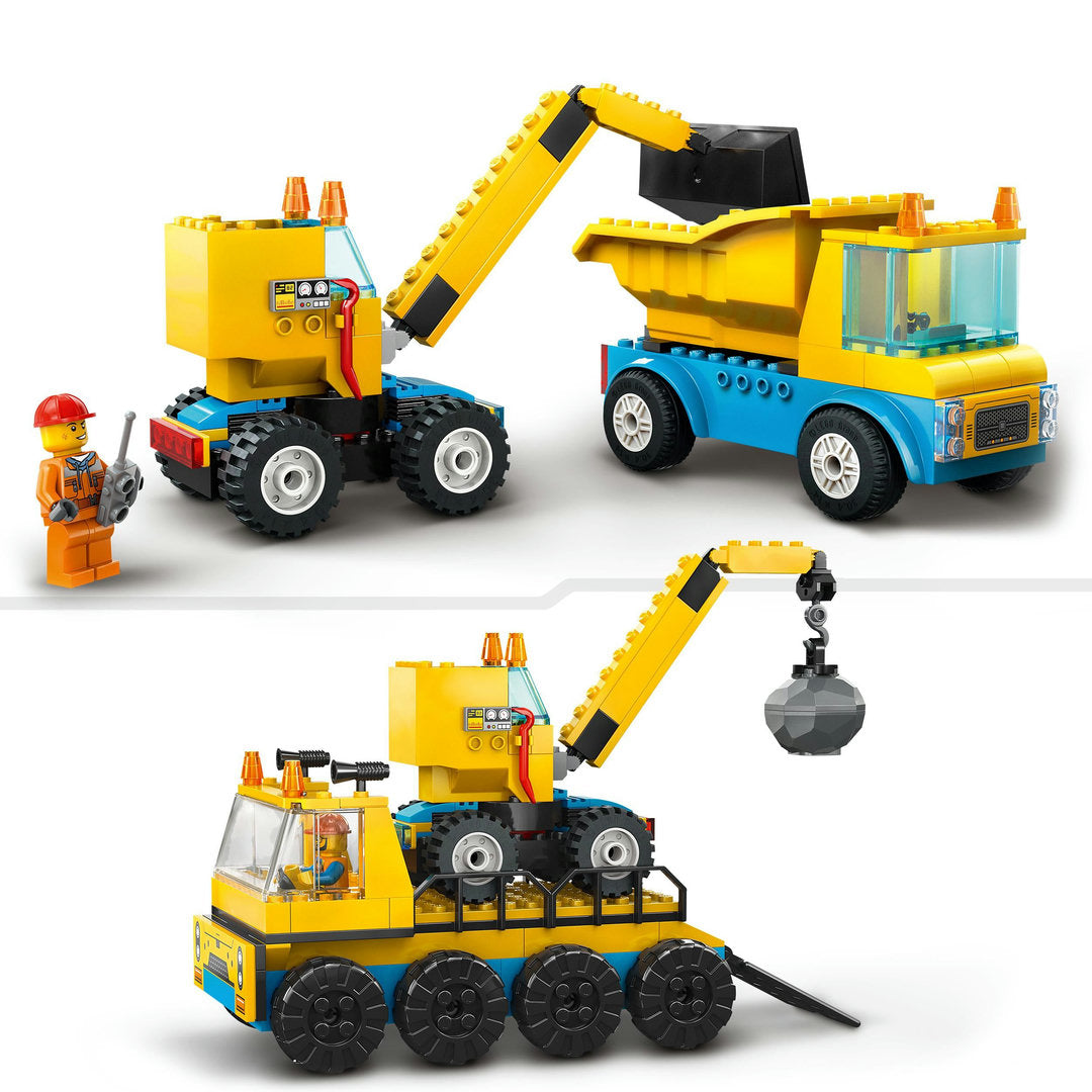 LEGO city kiepwagen bouwtruck en sloopkraan  (235 onderdelen)