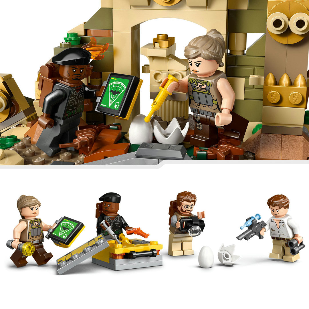 LEGO jurassic world spinosaurus en quetzalcoatlus luchtmissie