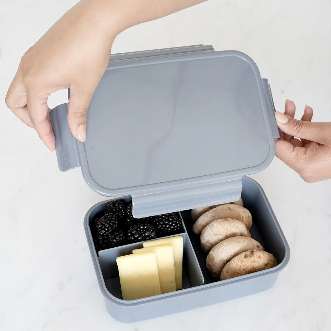 3 sprouts bento broodtrommel - blauw | 107-017-008 | 1