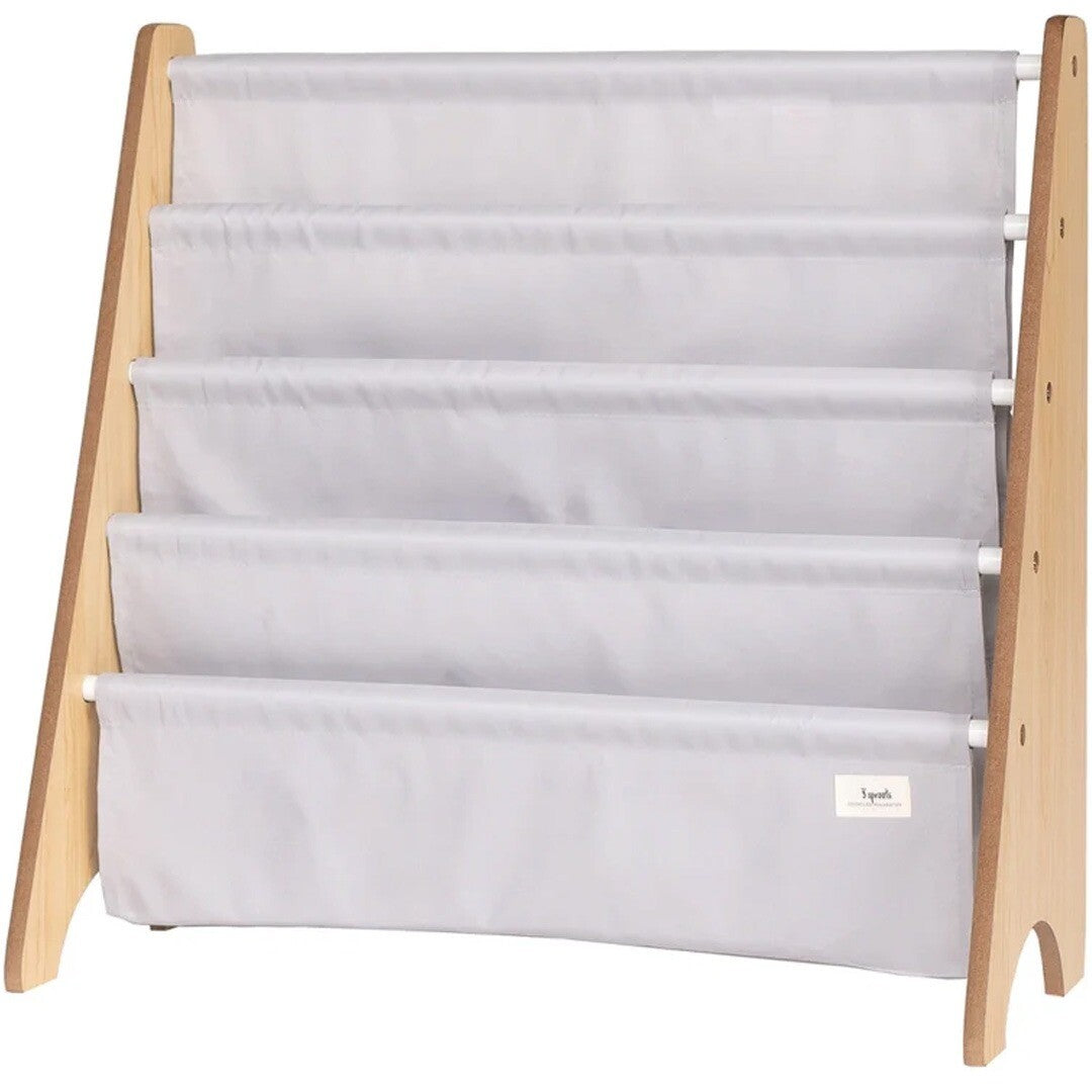 3 sprouts kinderboekenrek lichtgrijs | 107-016-010 | 0