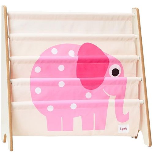 3 sprouts kinderboekenrek olifant | 107-016-002 | 0