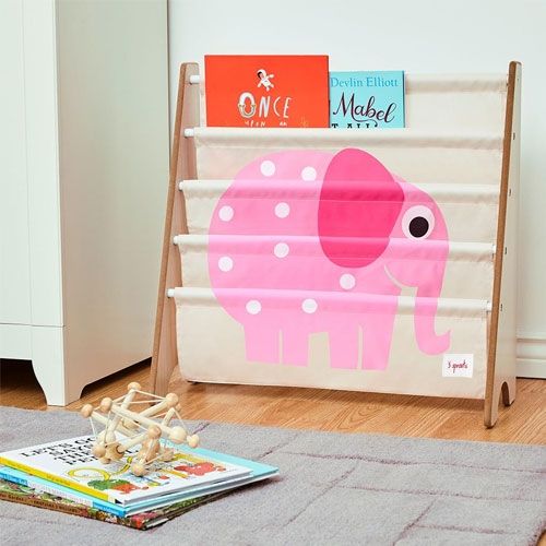 3 sprouts kinderboekenrek olifant | 107-016-002 | 1