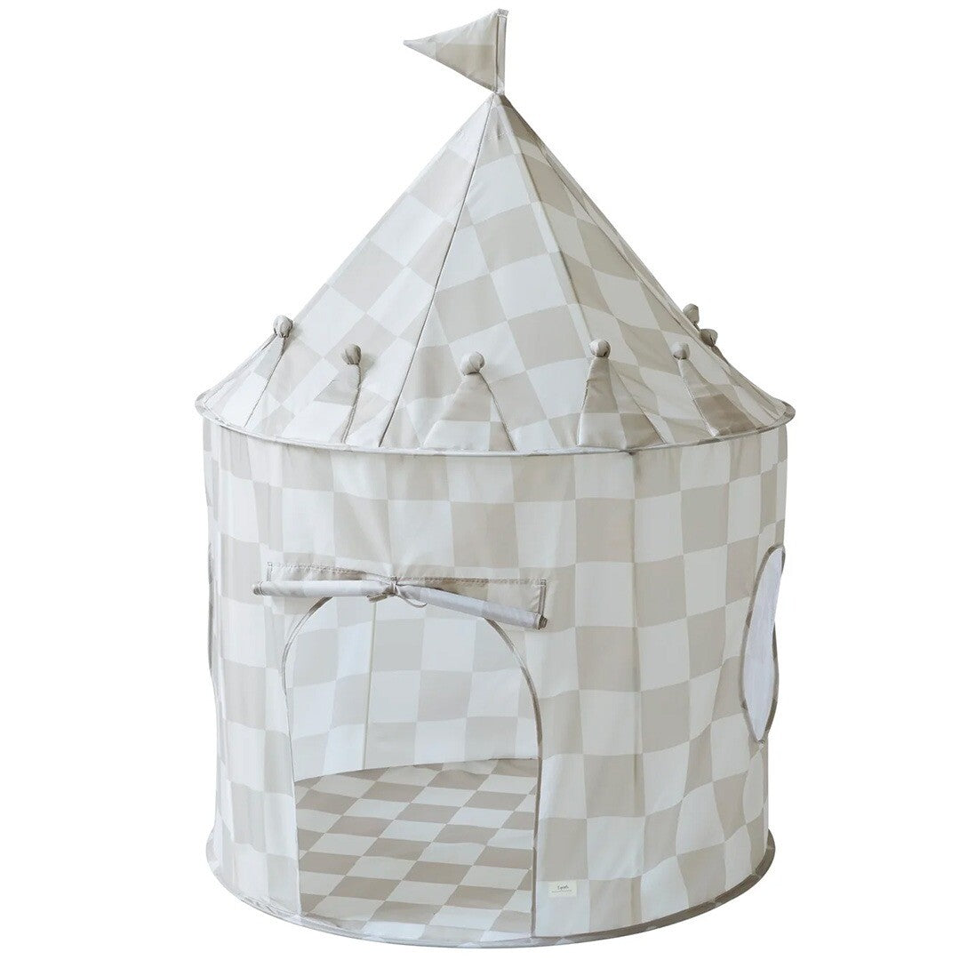 3 sprouts speeltent kasteel - checkerboard beige | 107-025-007 | 0