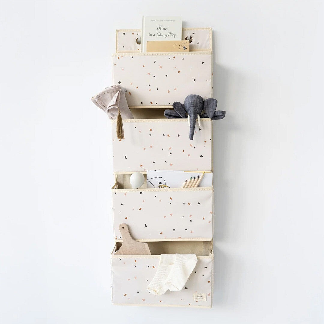 3 sprouts wandorganiser - terrazzo crème | 107-015-008 | 1
