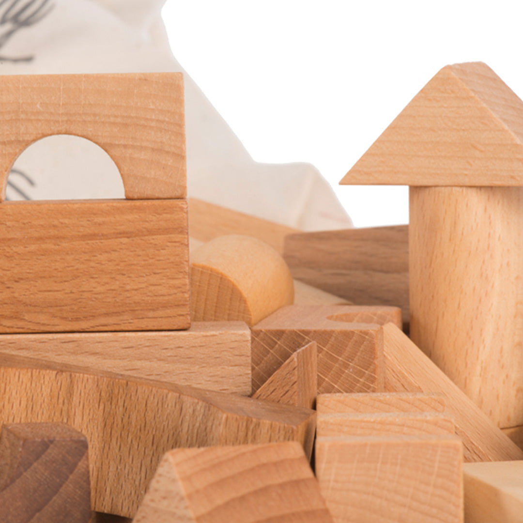 wooden story stapelblokken - naturel - 100 st | WS13 | 6