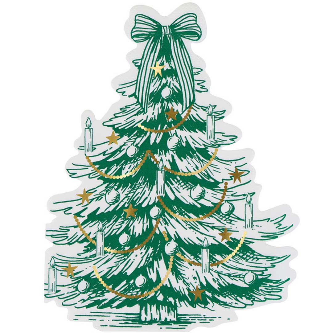 meri meri servetten kerstboom toile de jouy - 16st | 304629 | 2