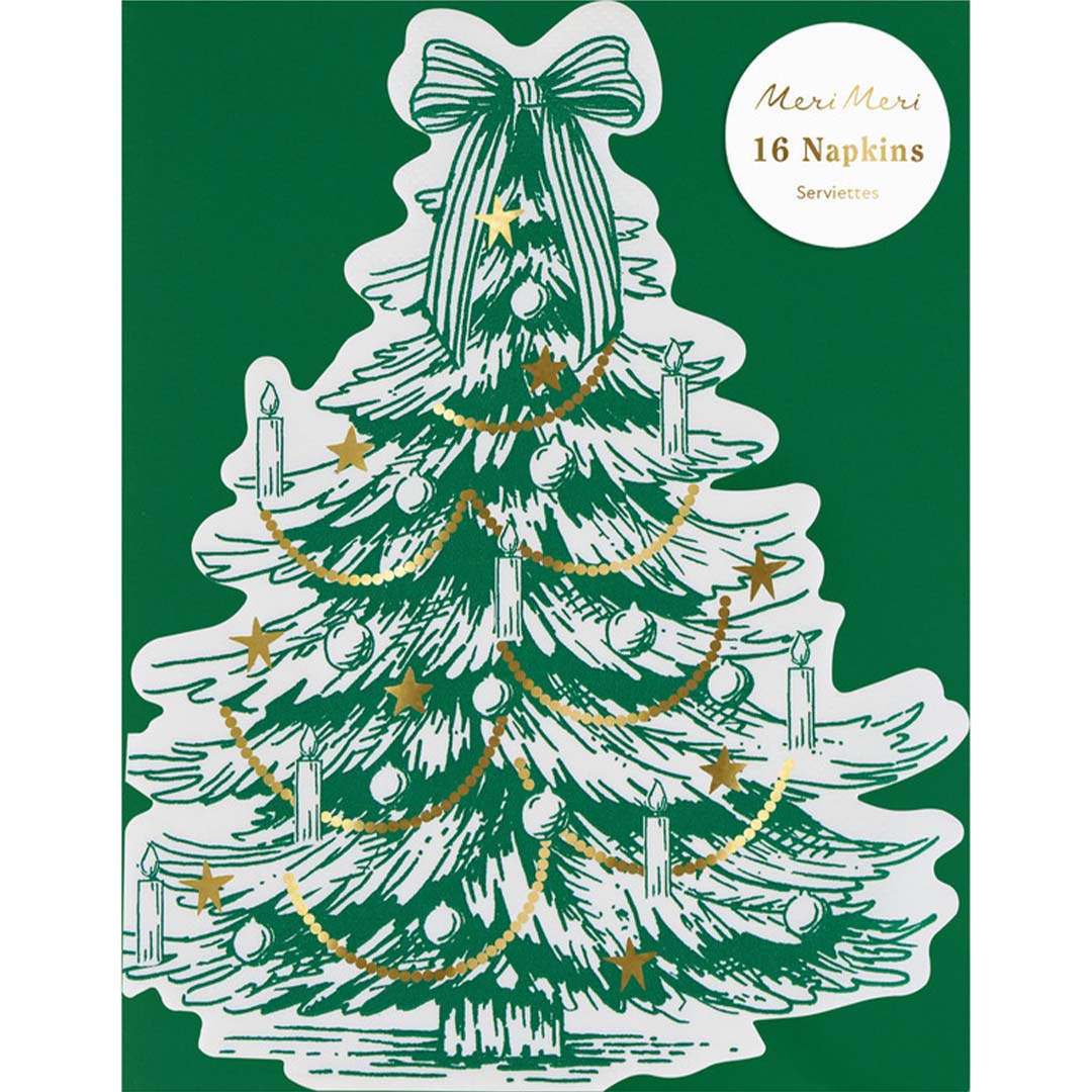 meri meri servetten kerstboom toile de jouy - 16st | 304629 | 