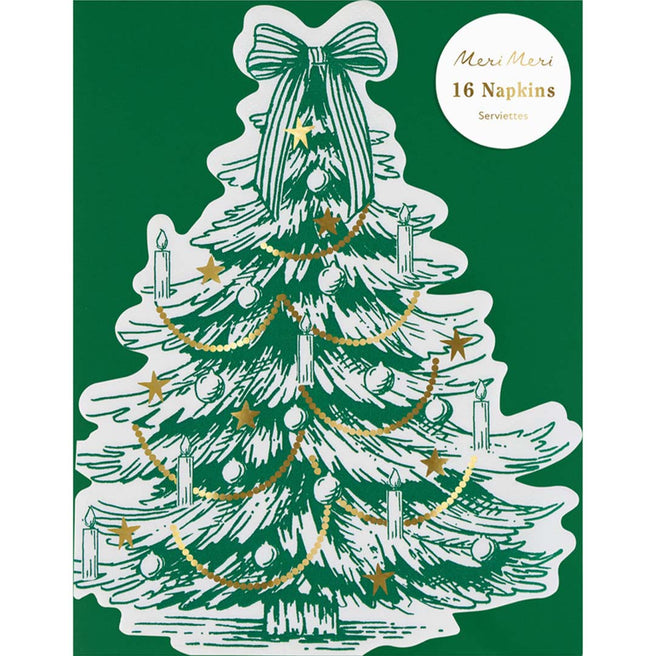 meri meri servetten kerstboom toile de jouy - 16st | 304629 | 