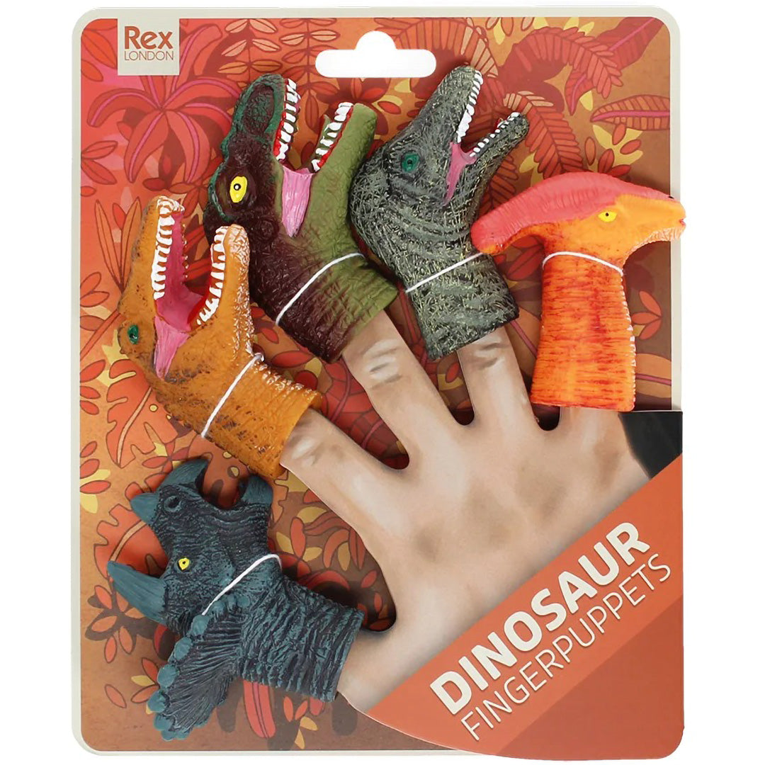 31020 | rex london vingerpoppetjes - dinosaur - 5st | 4