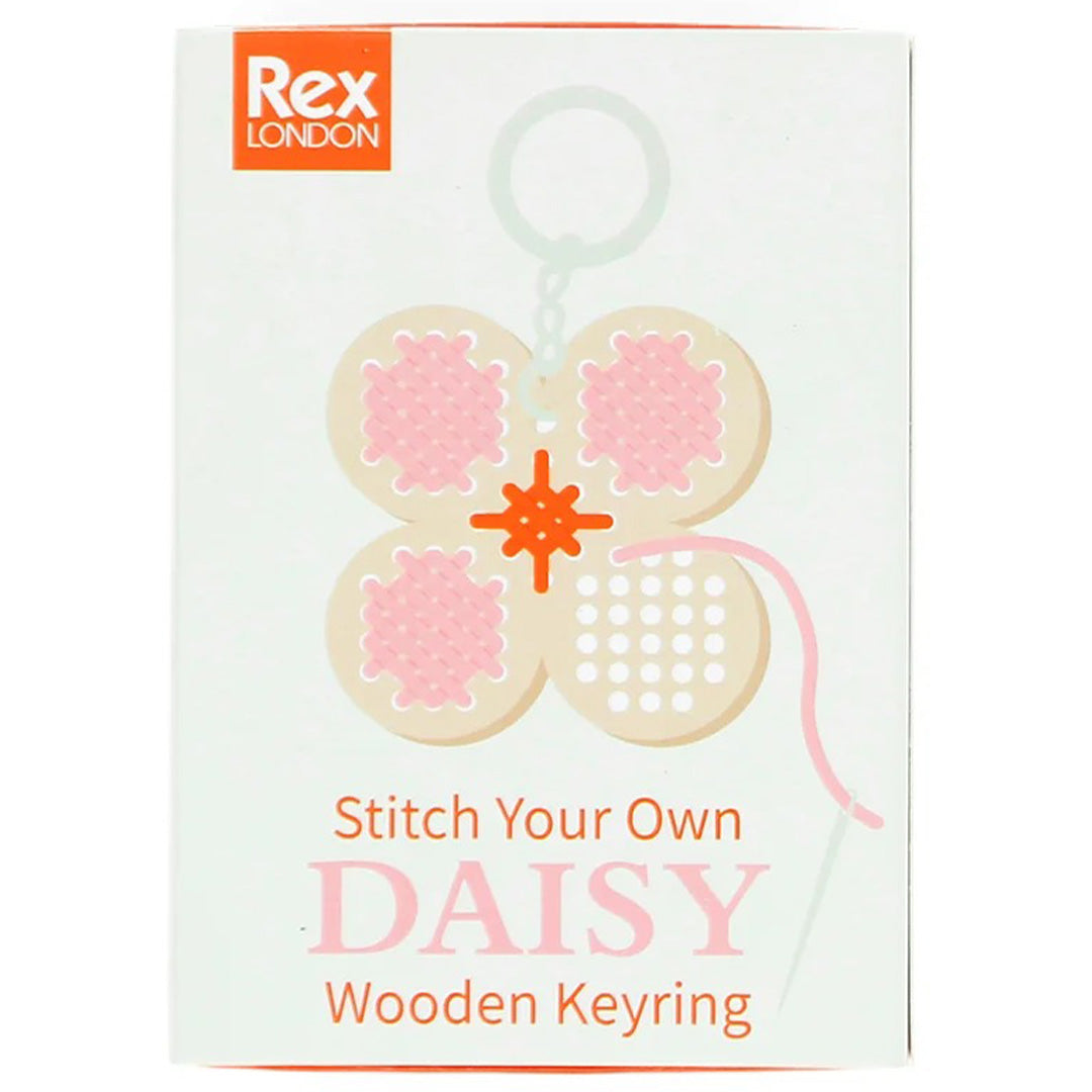 31026 | rex london knutselset sleutelhanger borduren - daisy | 1