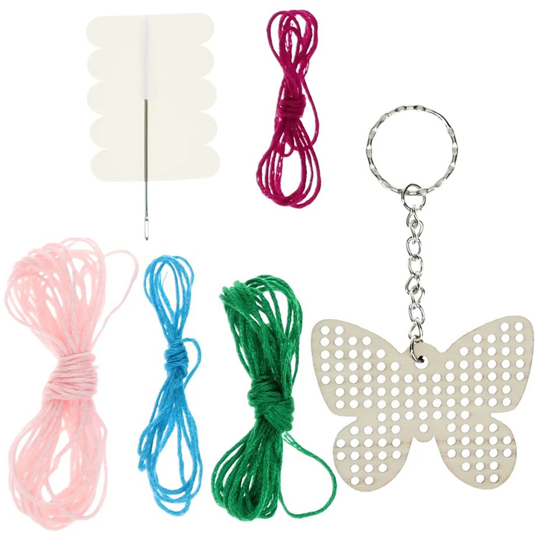 31027 | rex london knutselset sleutelhanger borduren - butterfly | 4