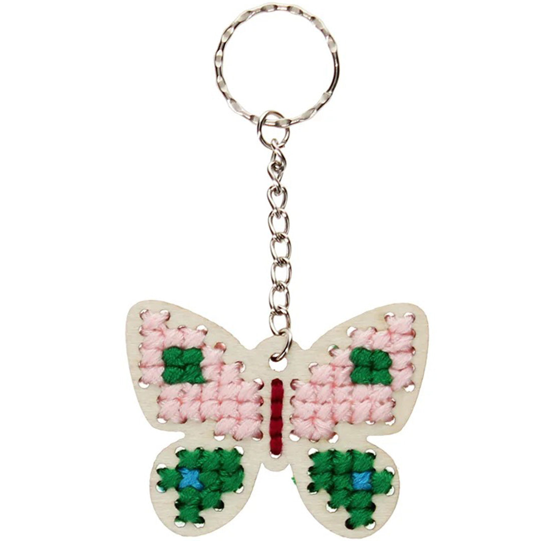 31027 | rex london knutselset sleutelhanger borduren - butterfly | 3