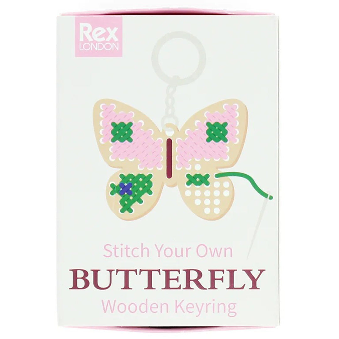 31027 | rex london knutselset sleutelhanger borduren - butterfly | 1