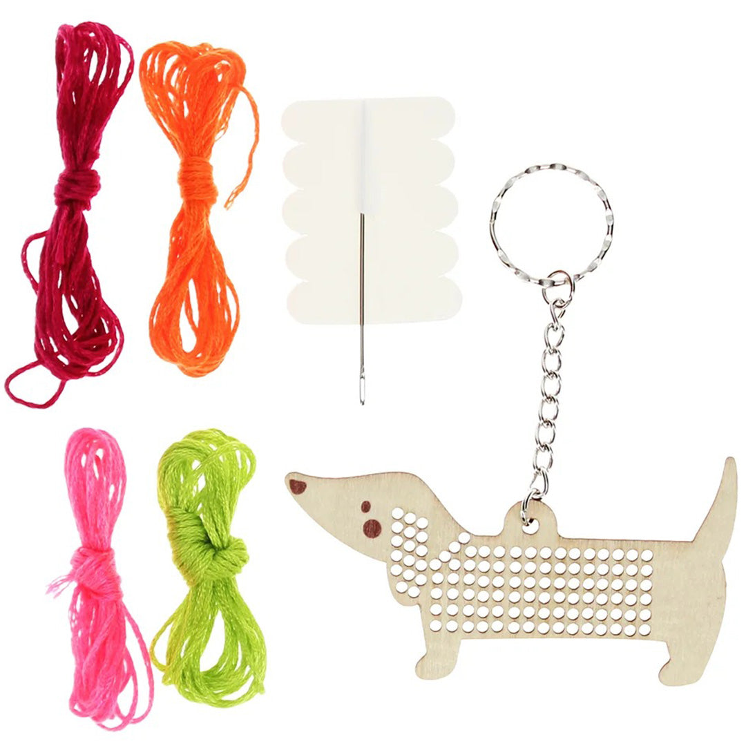 31029 | rex london knutselset sleutelhanger borduren - sausage dog | 4