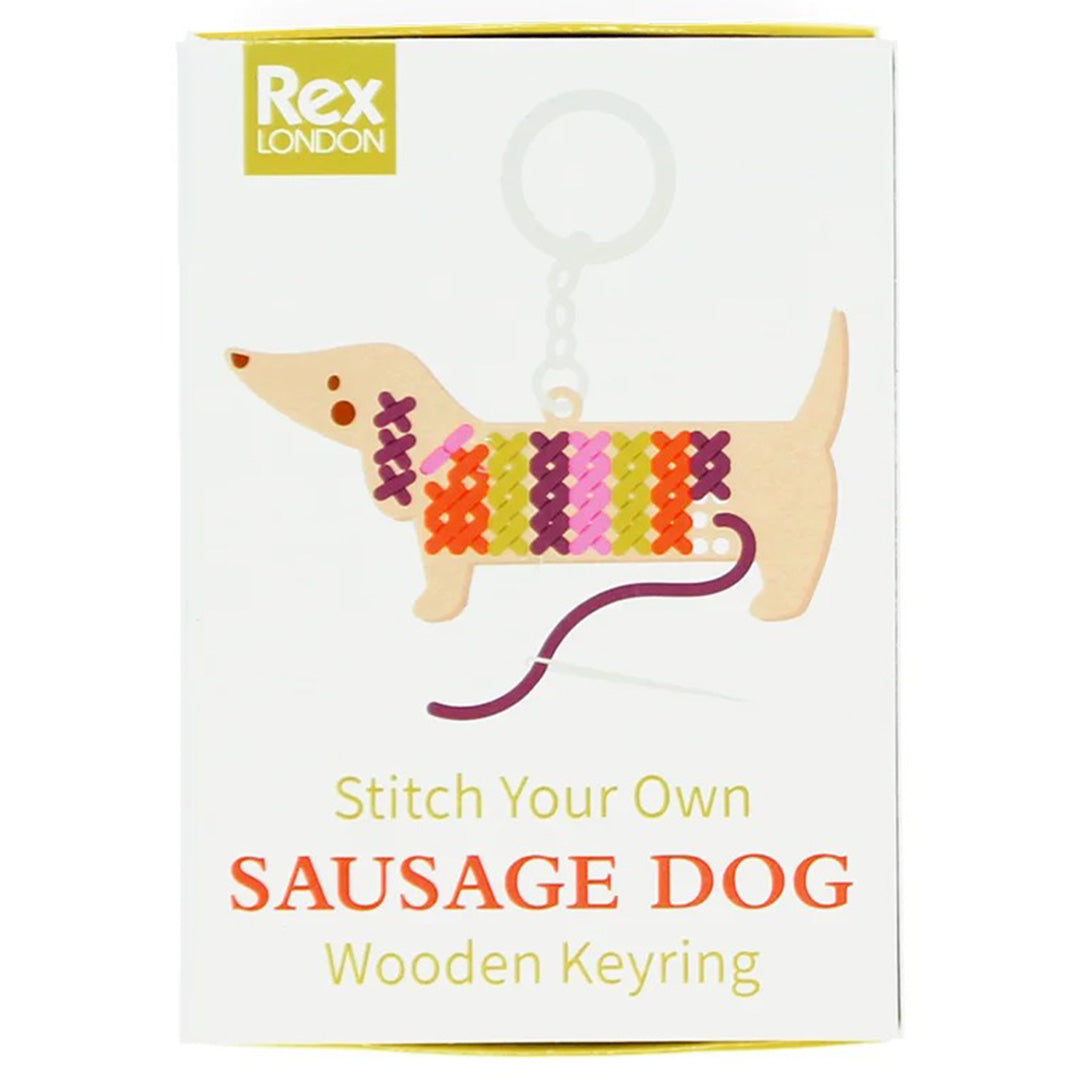 31029 | rex london knutselset sleutelhanger borduren - sausage dog | 1