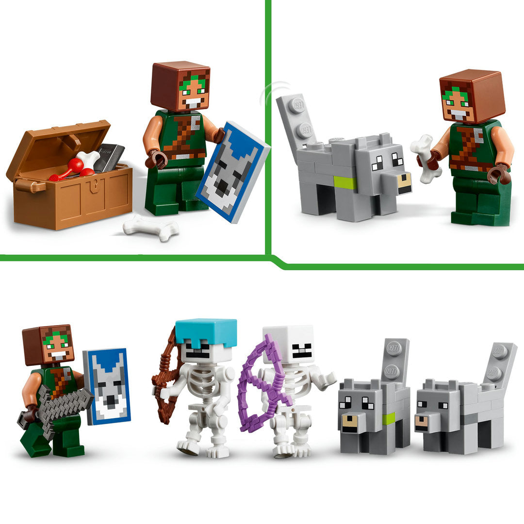 LEGO minecraft de wolvenburcht speelset met fort
