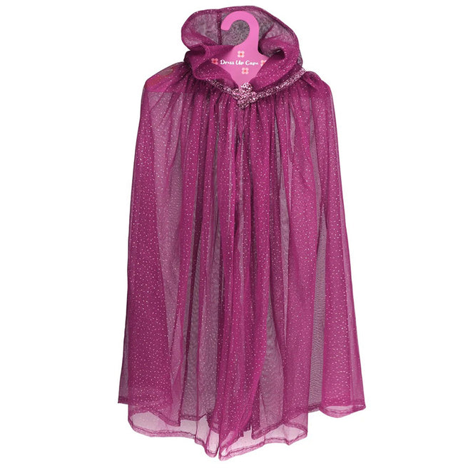31278 | rex london verkleedcape glitter - dark pink | 1