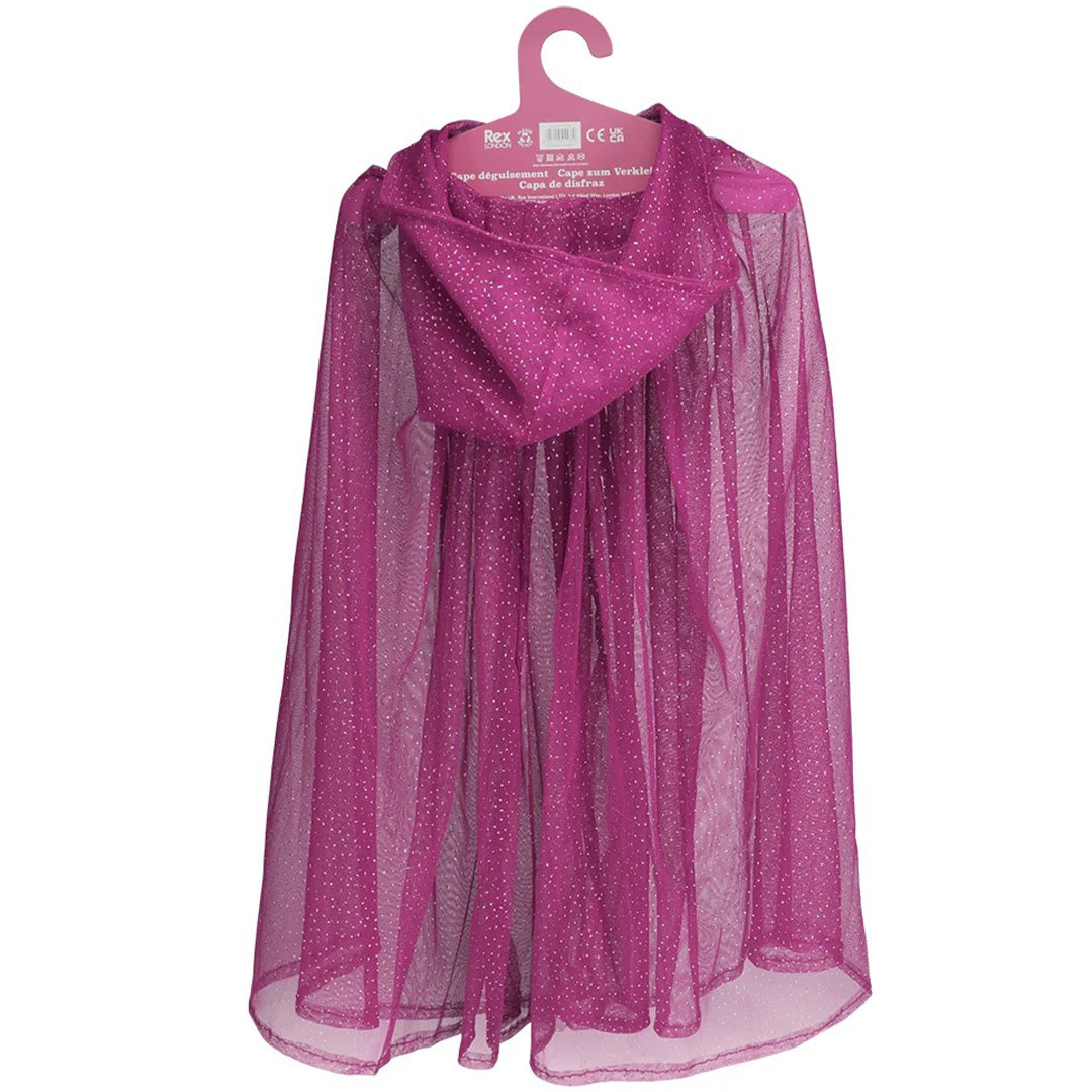 31278 | rex london verkleedcape glitter - dark pink | 4