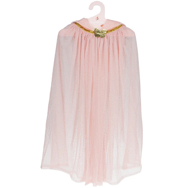 31279 | rex london verkleedcape glitter - light pink | 1