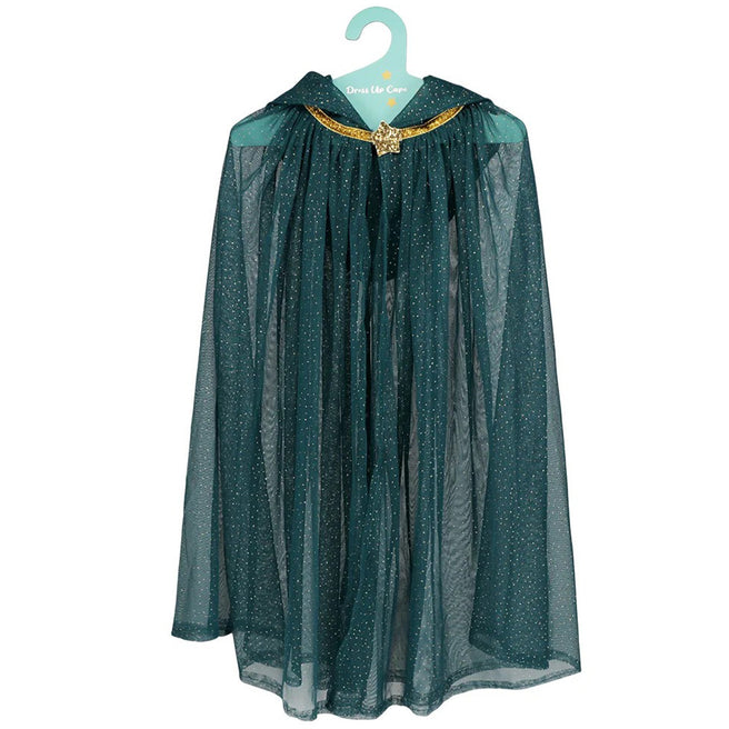 31280 | rex london verkleedcape glitter - blue | 1