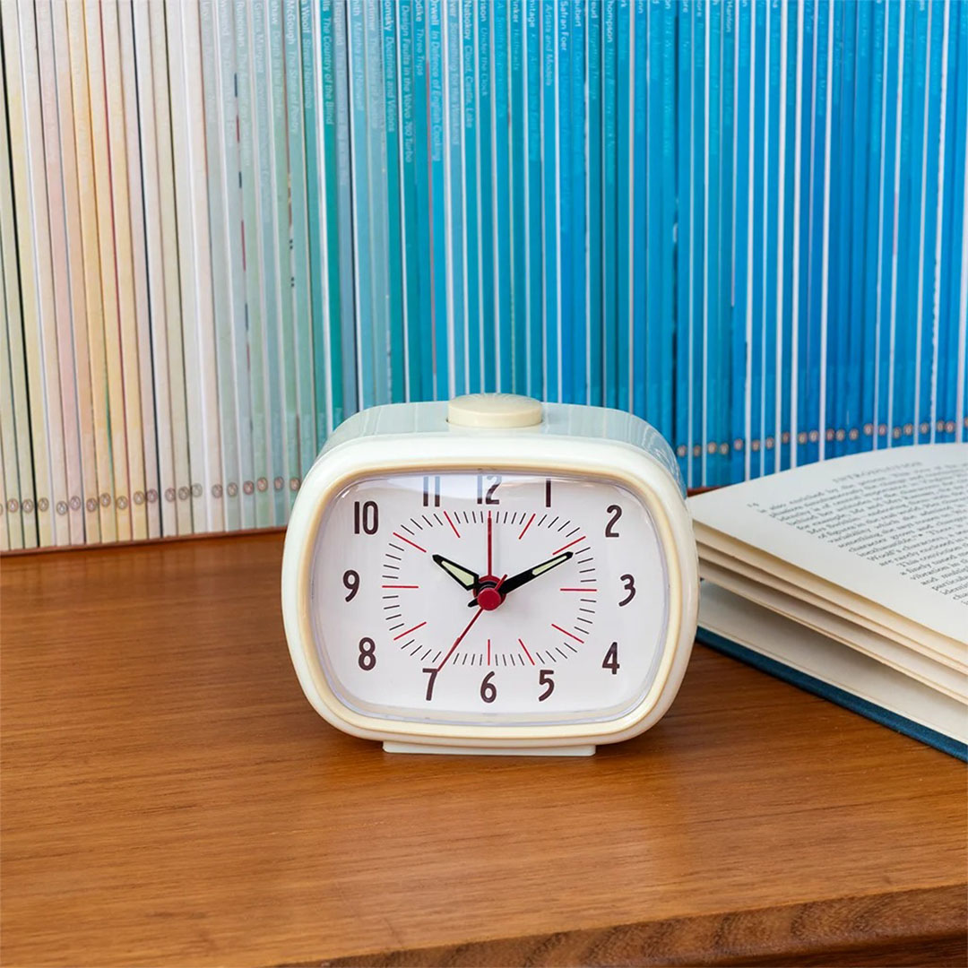 31335 | rex london retro wekker - ivoorwit | 2