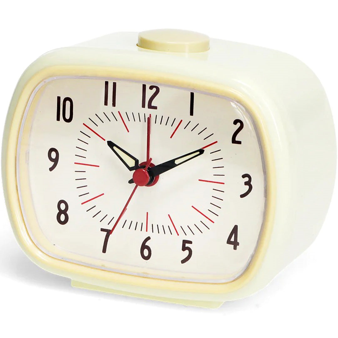31335 | rex london retro wekker - ivoorwit | 1