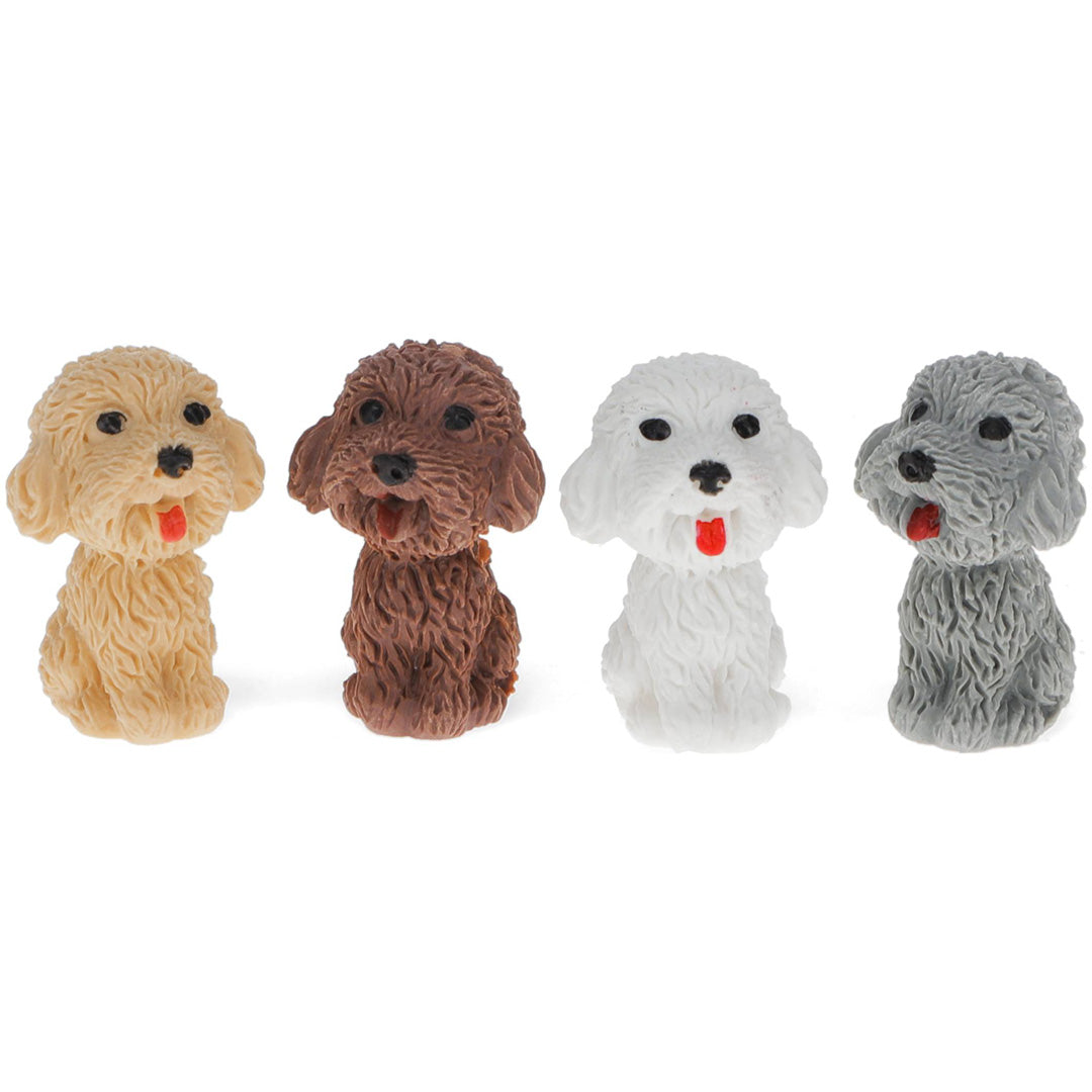 Pencil top erasers (set of 4) - Pooch Parlour | REX31578 | 2