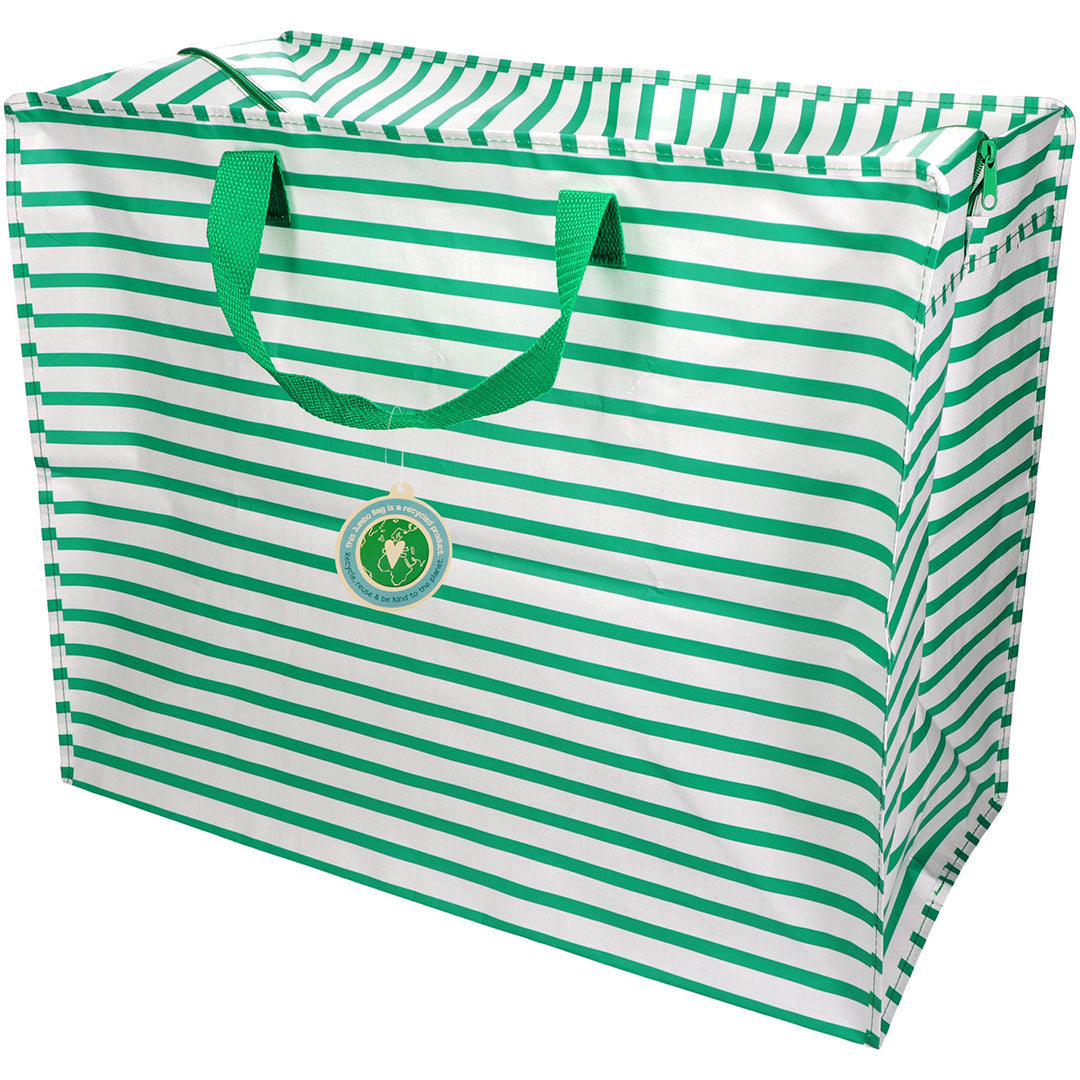rex london jumbo opbergtas green stripes | REX31874 | 1