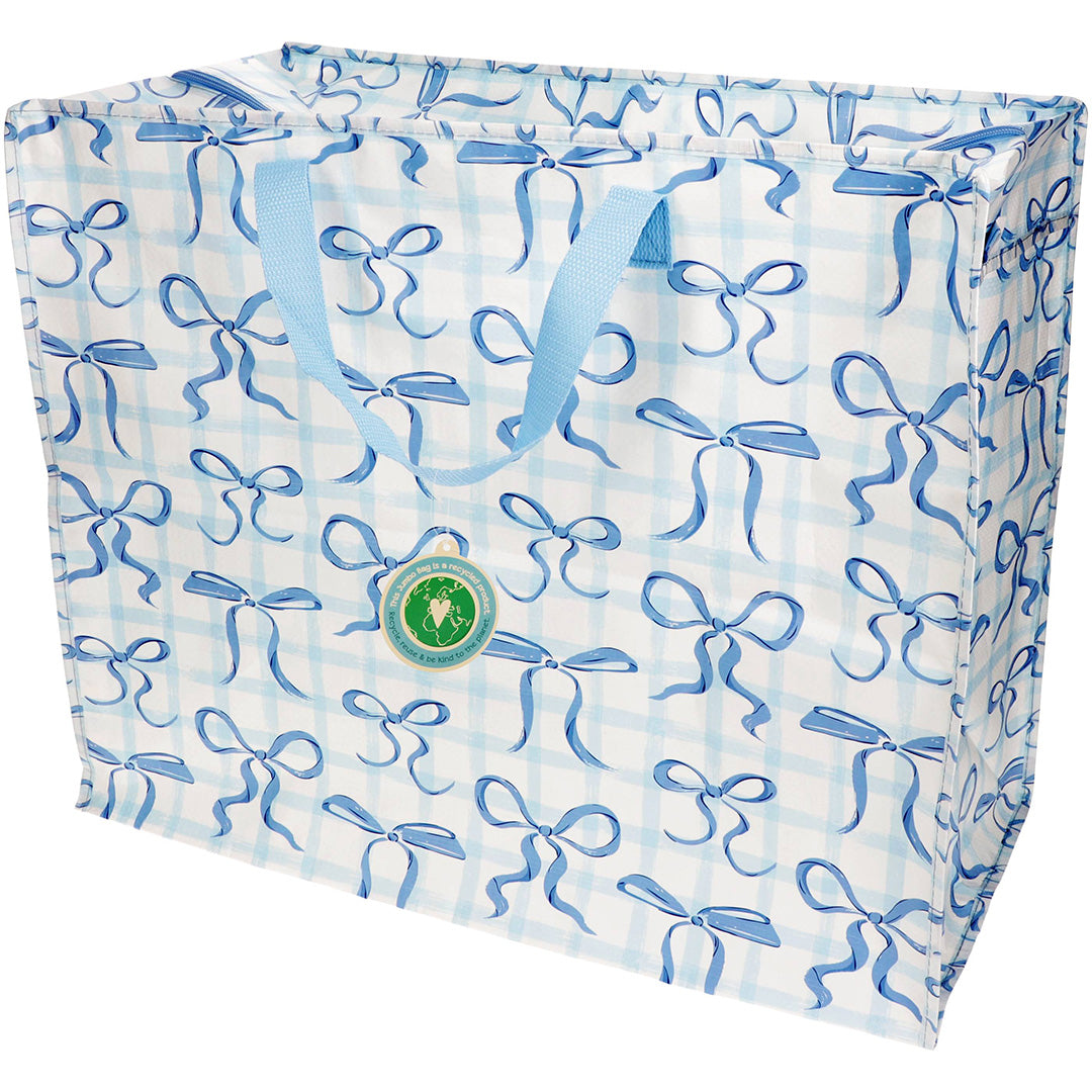 rex london jumbo opbergtas blue bows | REX31880 | 1
