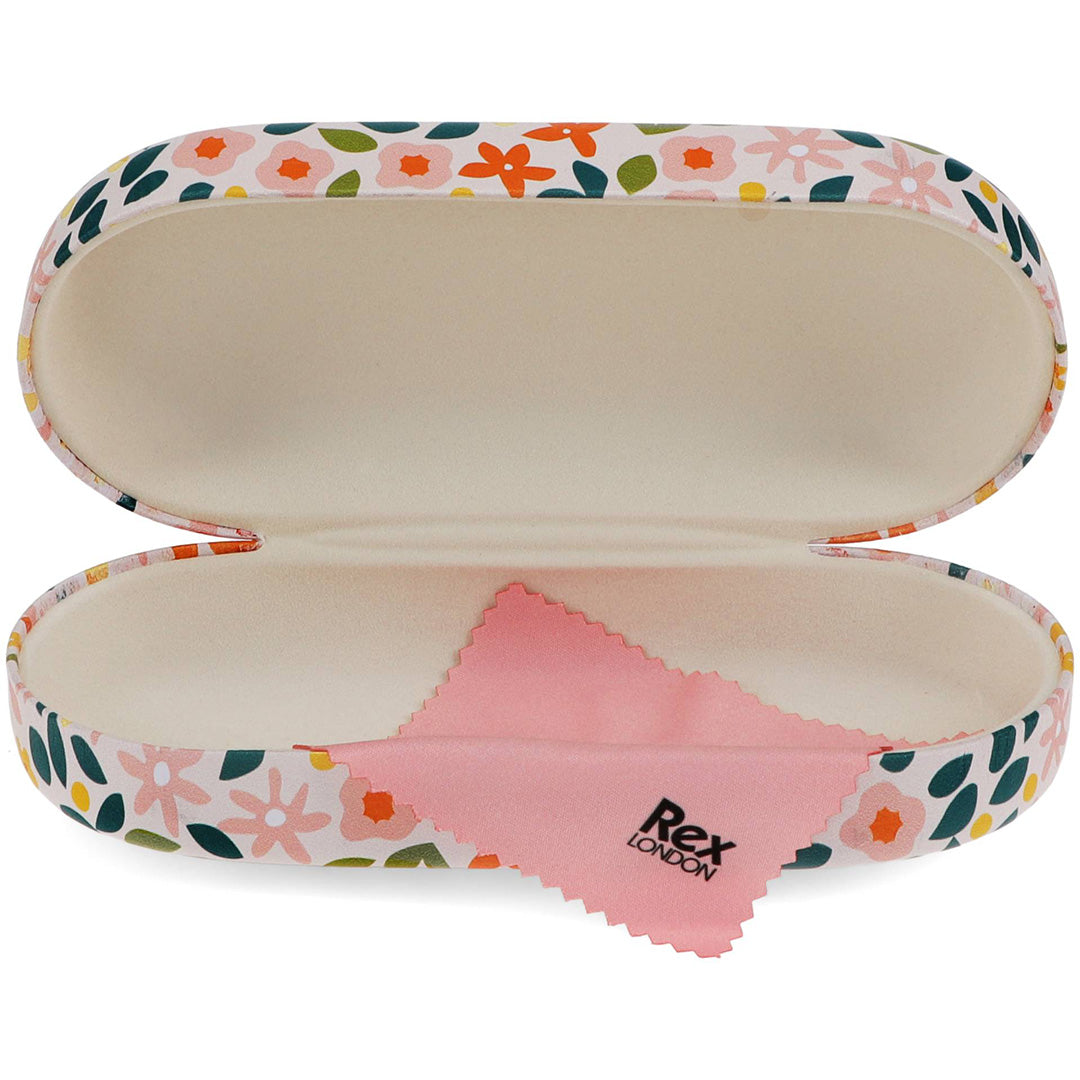 rex london brillenkoker met poetsdoekje ditsy floral | REX31914 | 1