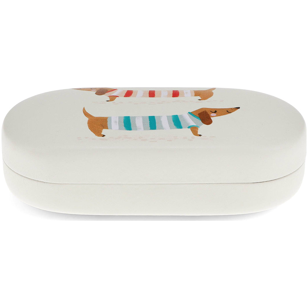 rex london brillenkoker met poetsdoekje sausage dog | REX31917 | 3