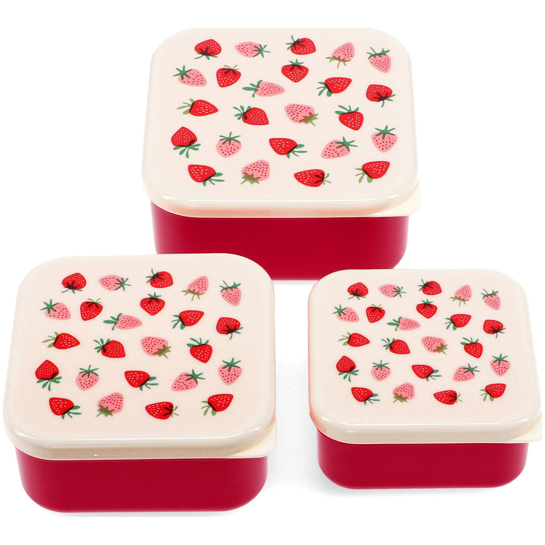 rex london snackdoosjes little strawberry - 3st | REX31949 | 2