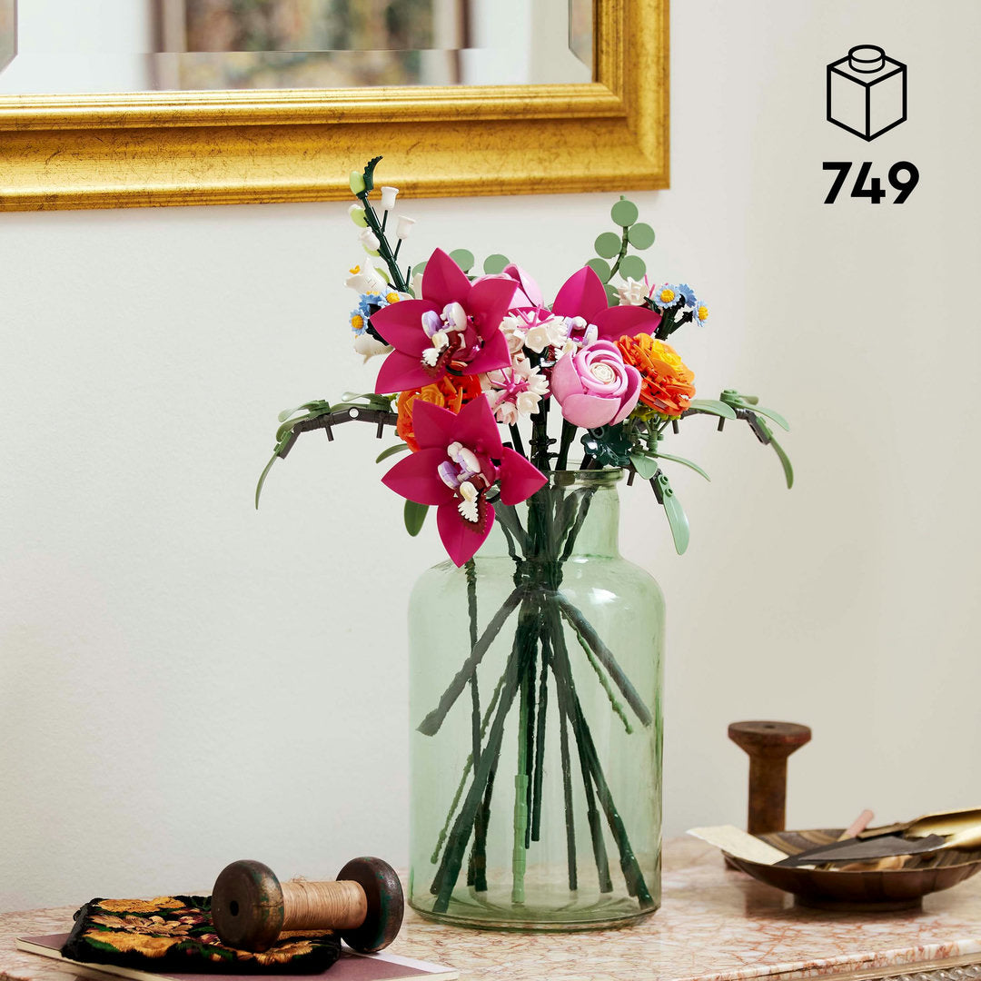 LEGO botanicals roze boeket bloemendecoratie