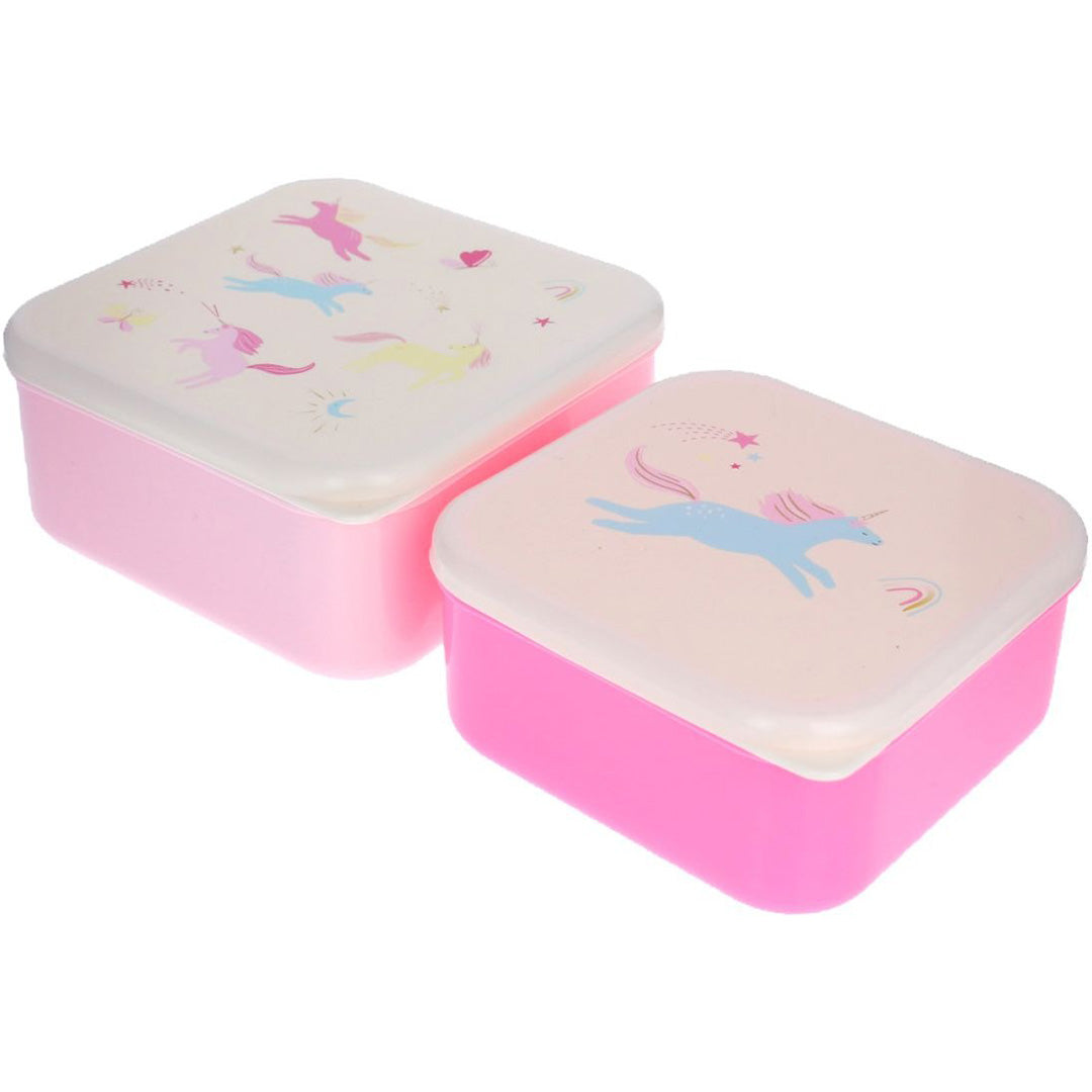33784 | le petit souk lunchbox set - eenhoorns - 2st | 1