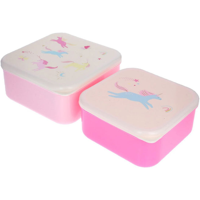 33784 | le petit souk lunchbox set - eenhoorns - 2st | 1