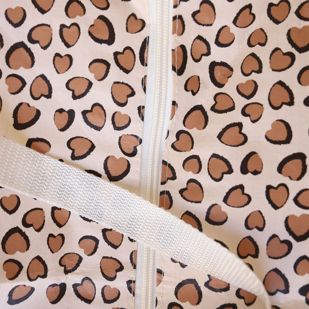 34398 | le petit souk jumbo opbergtas - luipaard | 2
