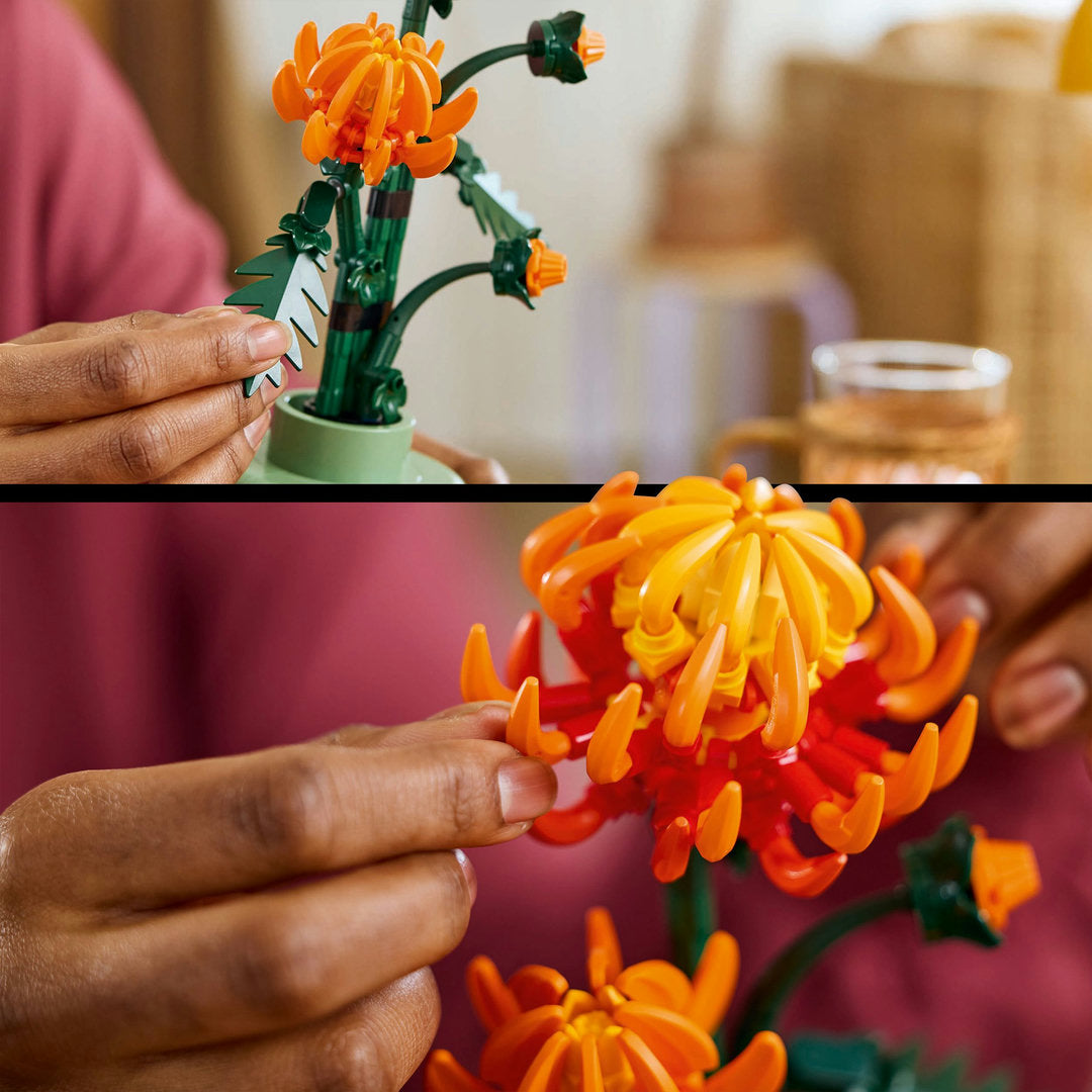 LEGO botanicals chrysant decoratieve bloemenbouwset
