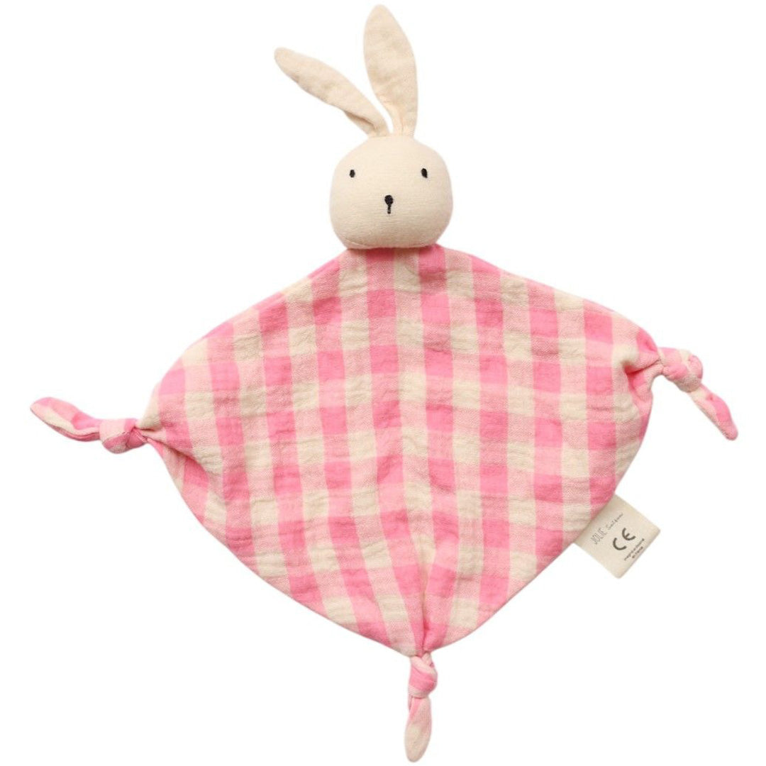 37395 | le petit souk knuffeldoek - konijn | 1